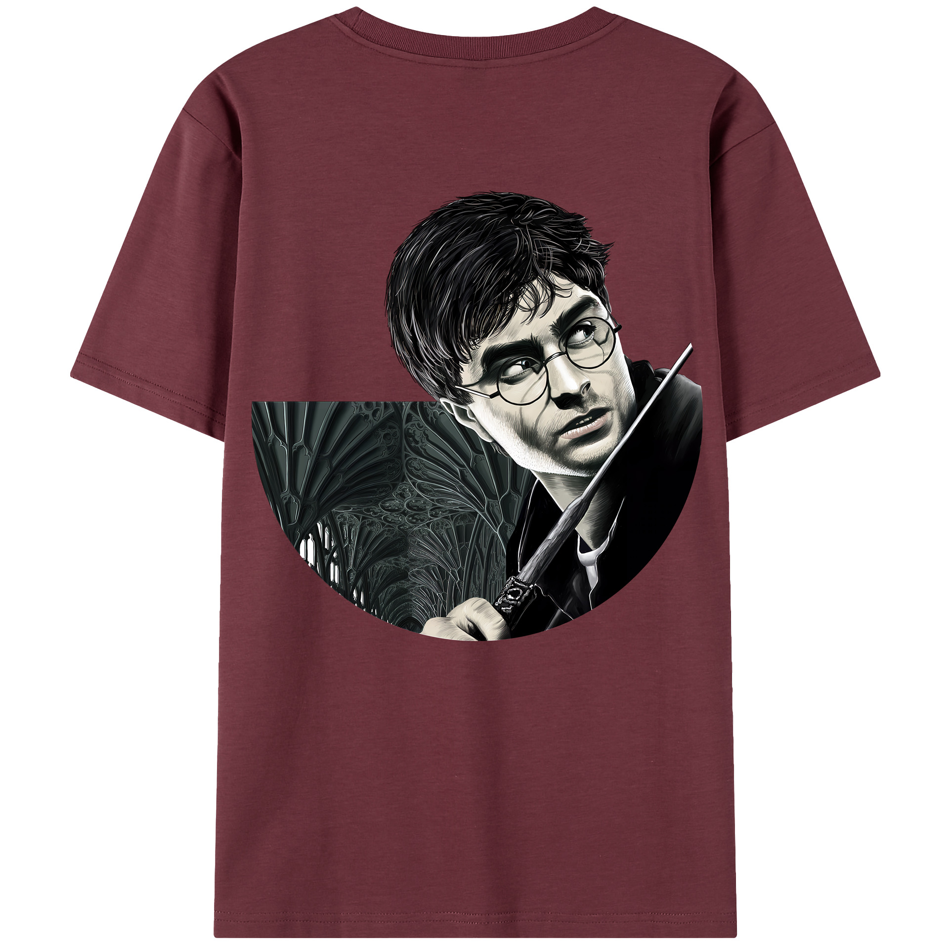 （画像用） Harry Potter ハリー・ポッターシリーズ 綿100％半袖Tシャツ（背面プリント）